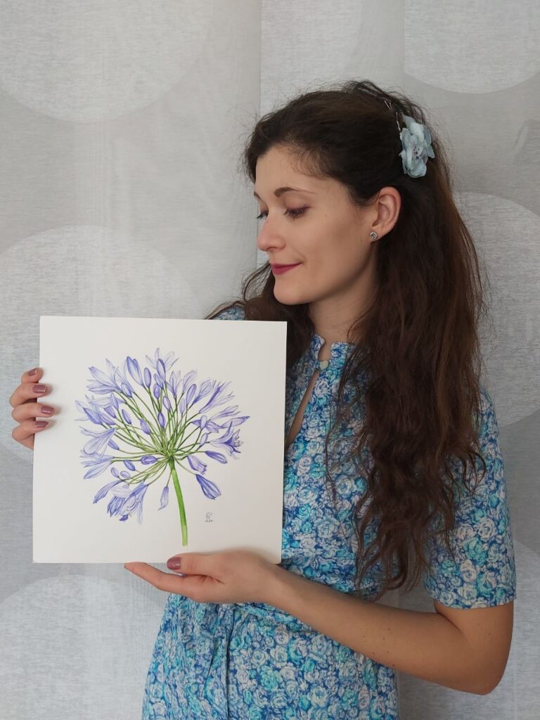 Chiara Biagini e acquerello botanico